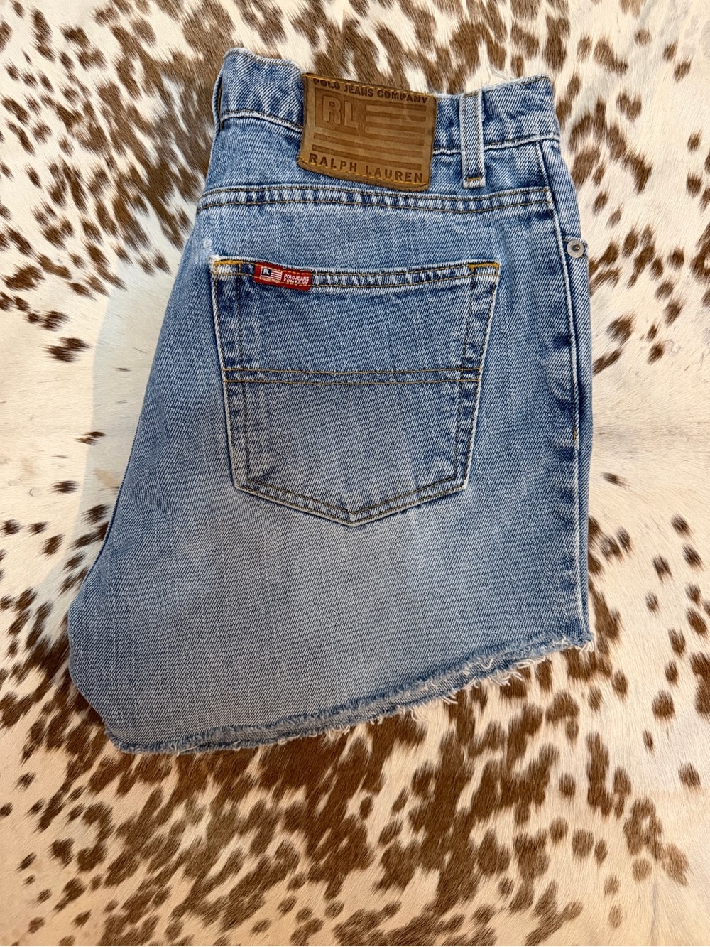 Vintage Ralph Lauren Polo Jeans Company Denim Cut Off Shorts